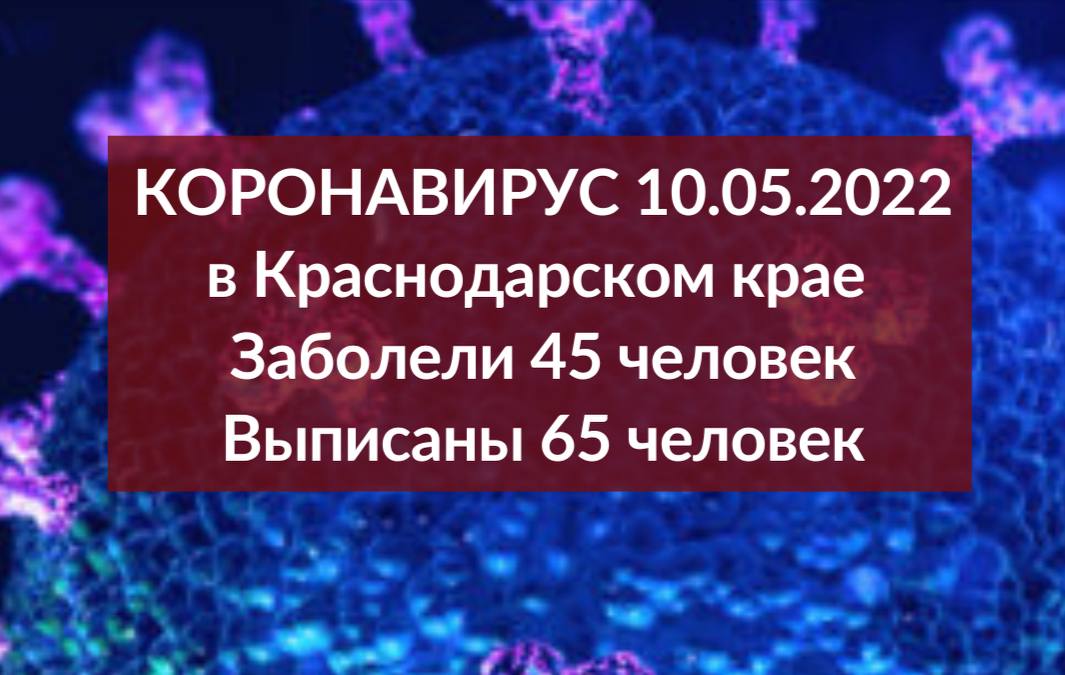 Еще 45 человек заболели коронавирусом на Кубани